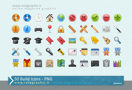 ۵۰ آیکون کاربردی –  Build Icons
