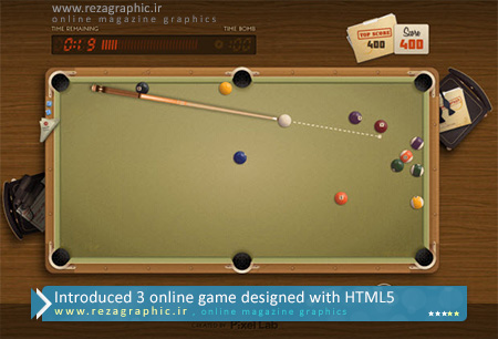 Introduced 3 online game designed with HTML5 ( www.rezagraphic.ir )