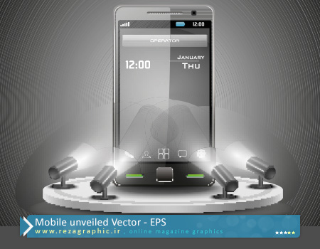 Mobile unveiled Vector ( www.rezagraphic.ir )