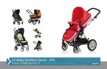 ۱۰ Baby Strollers Stock ( www.rezagraphic.ir )