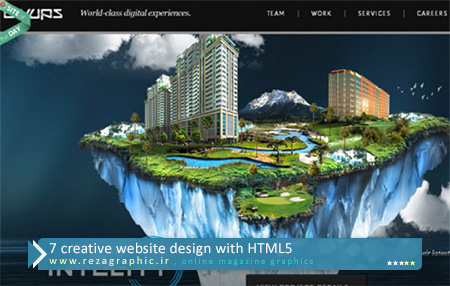۷ creative website design with HTML5 ( www.rezagraphic.ir )