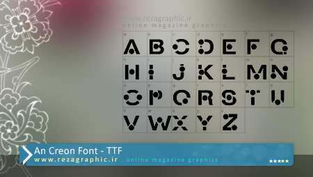 An Creon Font ( www.rezagraphic.ir )