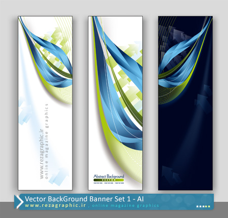 Vector BackGround Banner Set 1 ( www.rezagraphic.ir )
