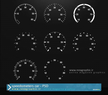 speedometers car PSD ( www.rezagraphic.ir )