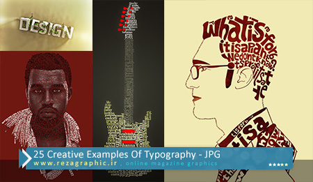 ۲۵ Creative Examples Of Typography ( www.rezagraphic.ir )