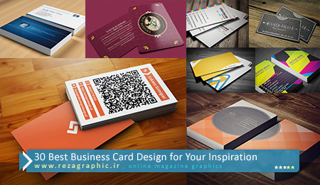 ۳۰ Best Business Card Design for Your Inspiration ( www.rezagraphic.ir )