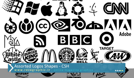 Assorted Logos Shapes ( www.rezagraphic.ir )