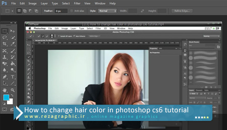 How to change hair color in photoshop cs6 tutorial ( www.rezagraphic.ir )