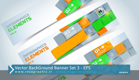 Vector BackGround Banner Set 3 ( www.rezagraphic.ir )