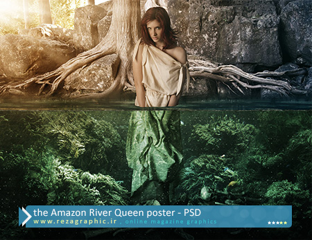 the Amazon River Queen Poster PSD ( www.rezagraphic.ir )