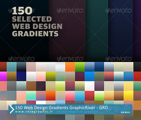 ۱۵۰ Web Design Gradients GraphicRiver ( www.rezagraphic.ir )