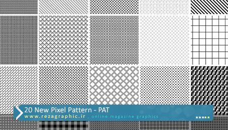 ۲۰ New Pixel Pattern ( www.rezagraphic.ir )