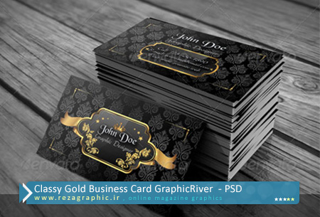 Classy Gold Business Card GraphicRiver PSD ( www.rezagraphic.ir )