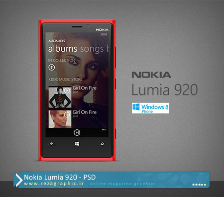 Nokia Lumia 920 PSD ( www.rezagraphic.ir )