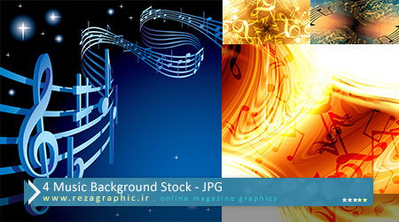 ۴ Music Background Stock ( www.rezagraphic.ir )