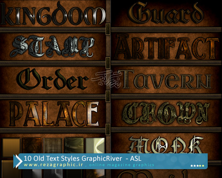 ۱۰ Old text Style GraphicRiver ( www.rezagraphic.ir )