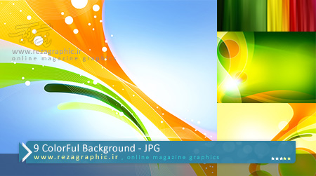 ۹ ColorFul Background ( www.rezagraphic.ir )