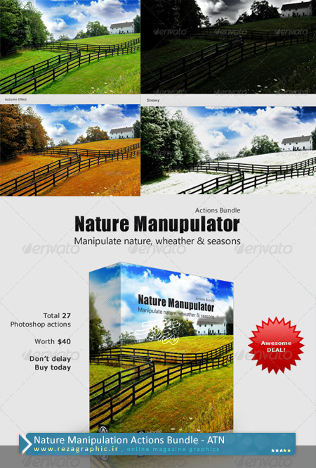 Nature Manipulation Actions Bundle ( www.rezagraphic.ir )