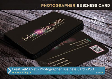CreativeMarket – Photographer Business Card PSD ( www.rezagraphic.ir )