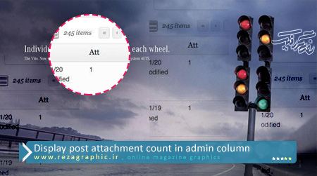 Display post attachment count in admin column ( www.rezagraphic.ir )