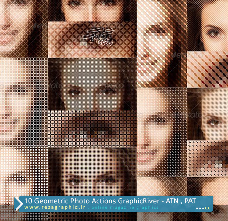 ۱۰ Geometric Photo Actions GraphicRiver ( www.rezagraphic.ir )