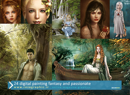 ۲۴ digital painting fantasy and passionate ( www.rezagraphic.ir )