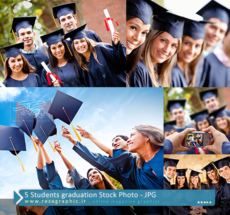 ۵ Students graduation Stock Photo ( www.rezagraphic.ir )