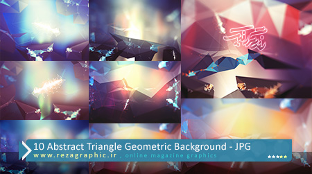 Abstract Triangle Geometric Background ( www.rezagraphic.ir )