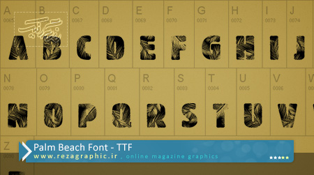 Palm Beach Font ( www.rezagraphic.ir )