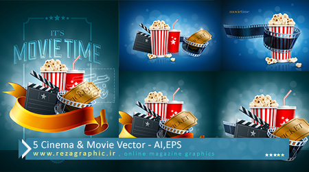 ۵ Cinema & Movie Vector ( www.rezagraphic.ir )