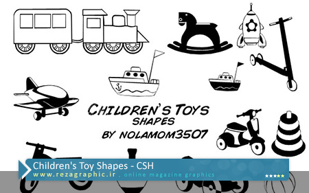 Children’s Toy Shapes ( www.rezagraphic.ir )