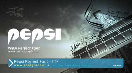 Pepsi Perfect Font ( www.rezagraphic.ir )