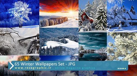 ۶۵ Winter Wallpapers Set ( www.rezagraphic.ir )