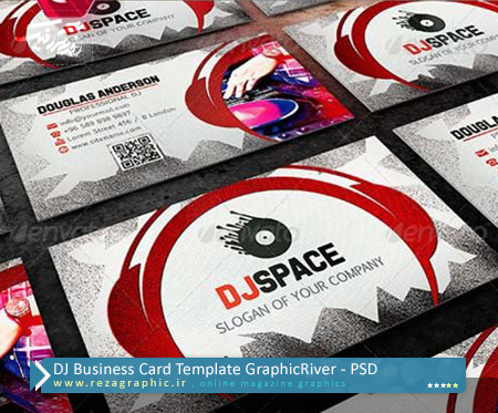 DJ Business Card Template GraphicRiver PSD ( www.rezagraphic.ir )