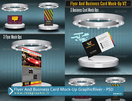 Flyer And Business Card Mock-Up GraphicRiver ( www.rezagraphic.ir )