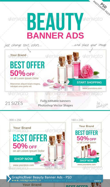 GraphicRiver Beauty Banner Ads ( www.rezagraphic.ir )