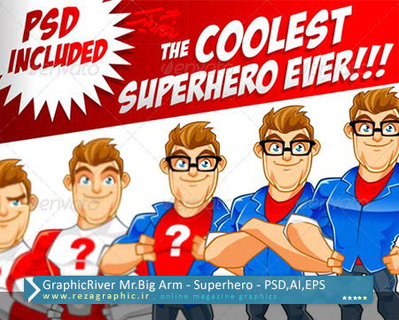 GraphicRiver Mr.Big Arm – Superhero ( www.rezagraphic.ir )