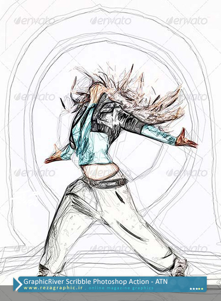 GraphicRiver Scribble Photoshop Action ( www.rezagraphic.ir )