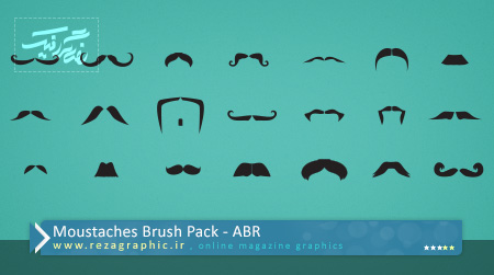 Moustaches Brush Pack ( www.rezagraphic.ir )