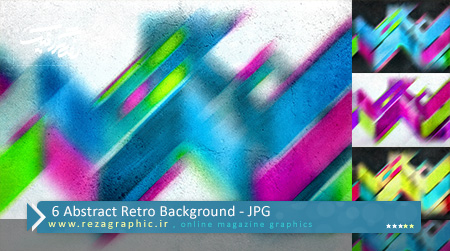 ۶ Abstract Retro Background ( www.rezagraphic.ir )