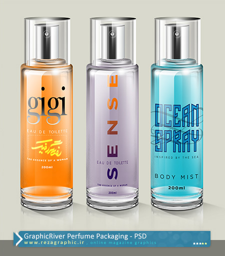 GraphicRiver Perfume Packaging ( www.rezagraphic.ir )