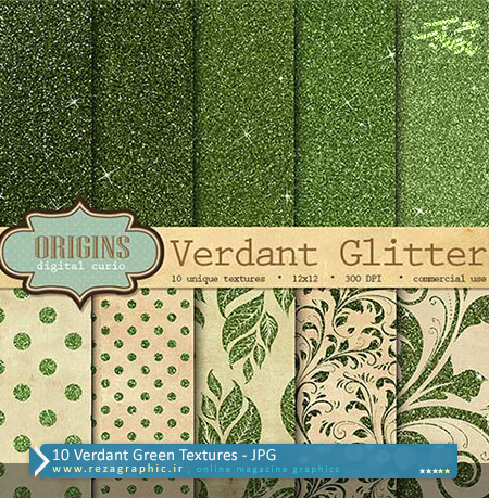۱۰ Verdant Green Textures ( www.rezagraphic.ir )