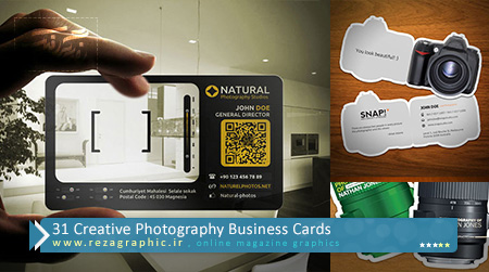 ۳۱ Creative Photography Business Cards ( www.rezagraphic.ir )
