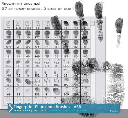 Fingerprint Photoshop Brushes ( www.rezagraphic.ir )