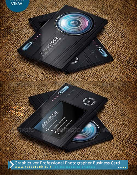 Graphicriver Professional Photographer Business Card ( www.rezagraphic.ir )