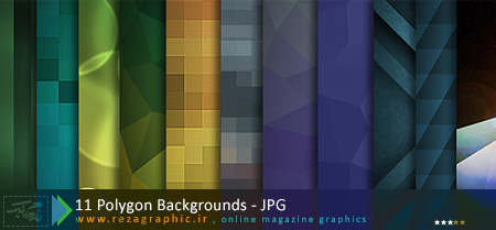 ۱۱ Polygon Backgrounds ( www.rezagraphic.ir )