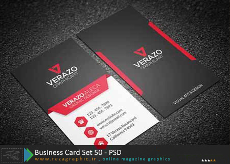 Business Card Set 50 PSD ( www.rezagraphic.ir )