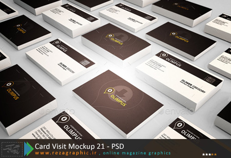 Card Visit Mockup 21 ( www.rezagraphic.ir )
