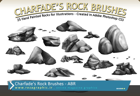 Charfade’s Rock Brushes ( www.rezagraphic.ir )