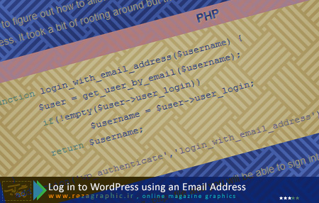Log in to WordPress using an Email Address ( www.rezagraphic.ir )